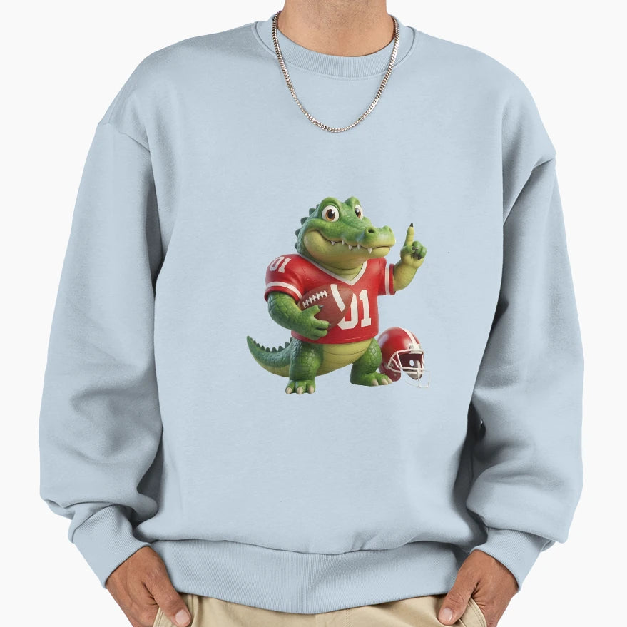 Gator Gridiron Champ 3D American Sweatshirt - Unique Graphic Men Women - T-Shirt, Sweatshirt, Hoodie