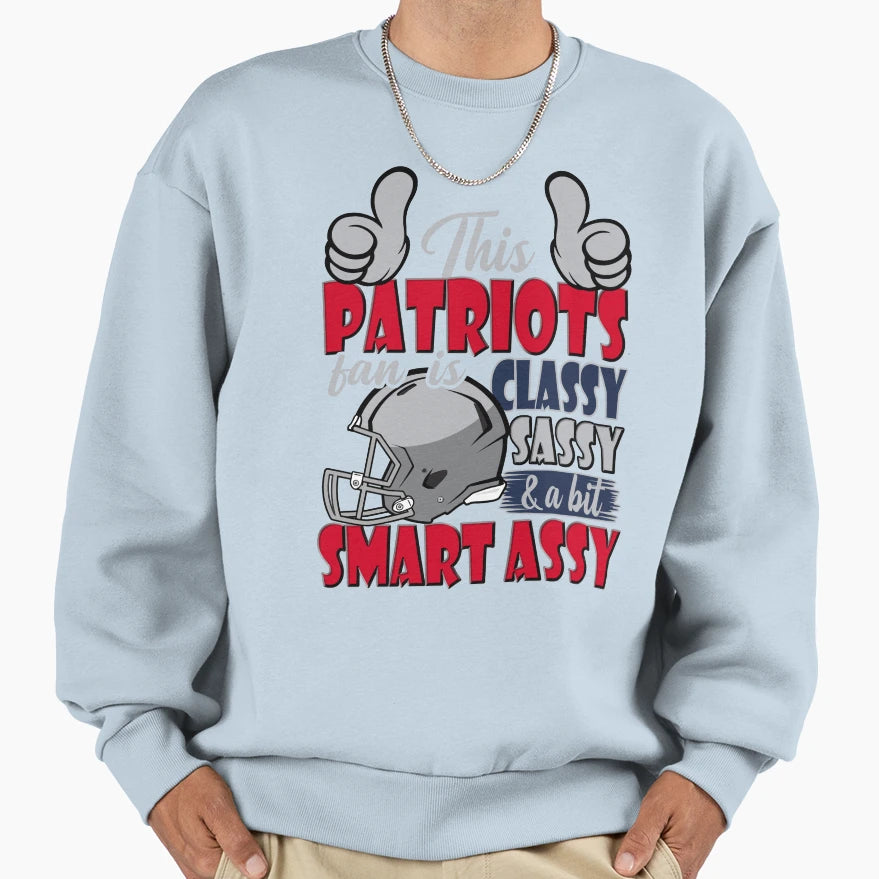 This Football Fan Is Classy Sweatshirt - Fun Novelty Design for Adults - T-Shirt, Sweatshirt, Hoodie