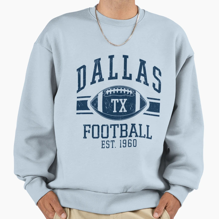 Distressed Dallas Cowboys Sweatshirt - Fun Novelty Design for Adults - T-Shirt, Sweatshirt, Hoodie