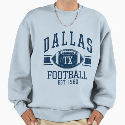 Distressed Dallas Cowboys Sweatshirt - Fun Novelty Design for Adults - T-Shirt, Sweatshirt, Hoodie