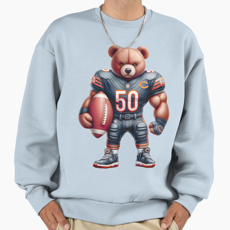 Bear Chicago Bears Ugochiumeugo Sweatshirt - Streetwear Style for Adults - T-Shirt, Sweatshirt, Hoodie