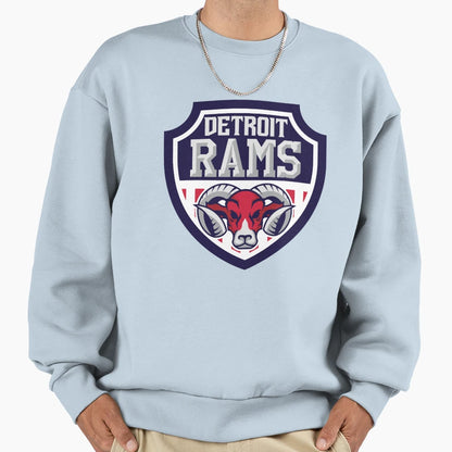 Detroit Rams Sweatshirt - Unique Graphic for Adults - T-Shirt, Sweatshirt, Hoodie