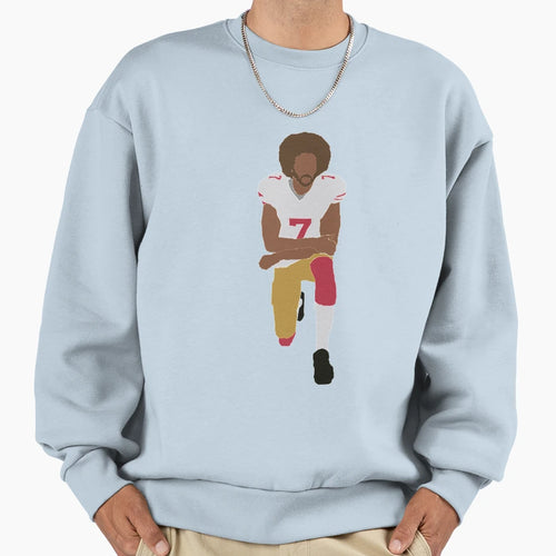 Kneeling Kaepernick Sweatshirt - Custom Art Print for Adults - T-Shirt, Sweatshirt, Hoodie