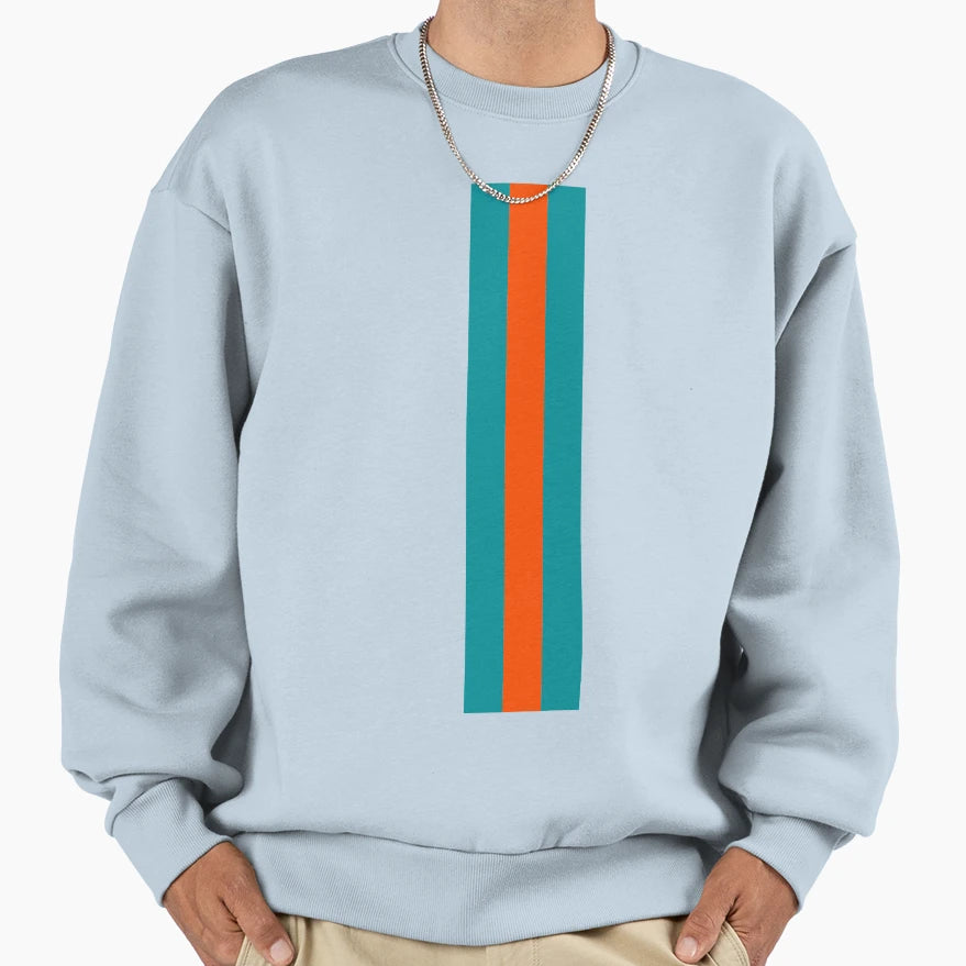 American Football Stripes Miami Sweatshirt - Streetwear Style Men Women - T-Shirt, Sweatshirt, Hoodie