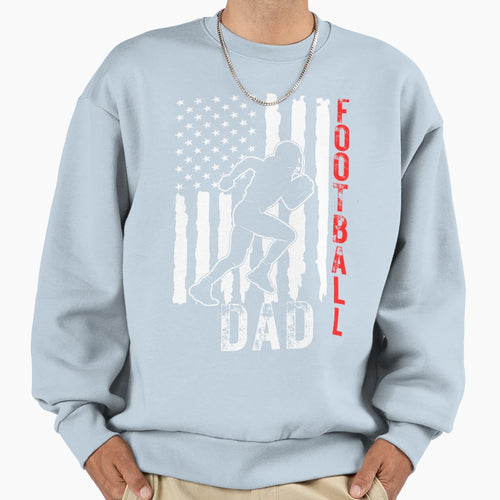 Football Dad Gifts Sweatshirt - Aesthetic Graphic for Adults - T-Shirt, Sweatshirt, Hoodie