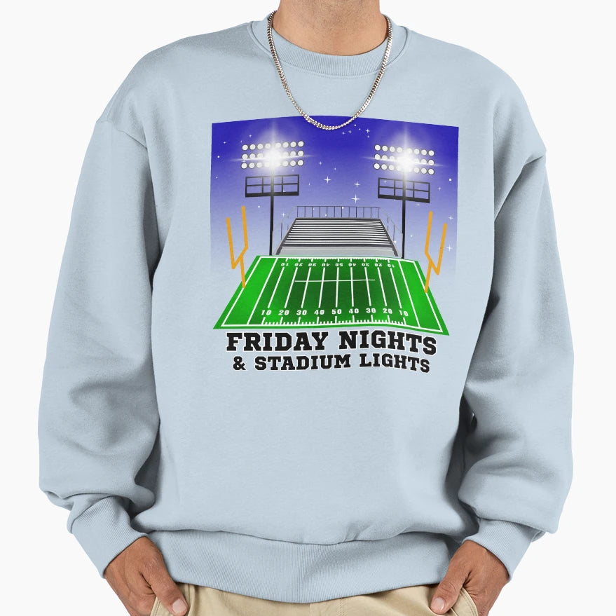 Friday Nights Stadium Lights Sweatshirt - Streetwear Style for Adults - T-Shirt, Sweatshirt, Hoodie