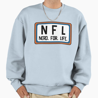 Nerd Life Orange And Blue Wear It Sweatshirt - Casual Everyday Wear Unisex - T-Shirt, Sweatshirt, Hoodie