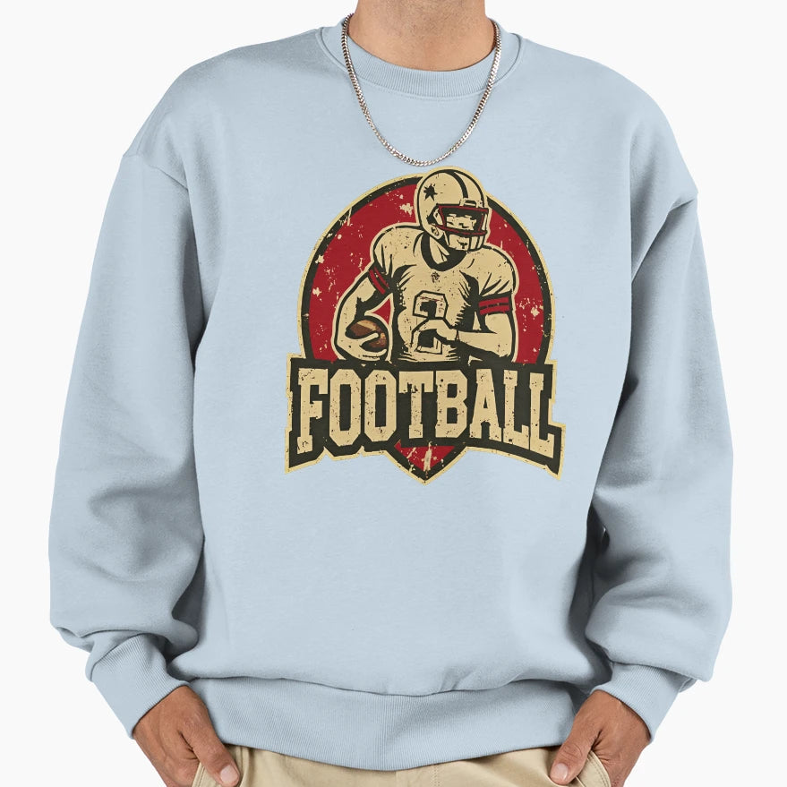 Football Sports Logo Sweatshirt - Casual Everyday Wear for Adults - T-Shirt, Sweatshirt, Hoodie