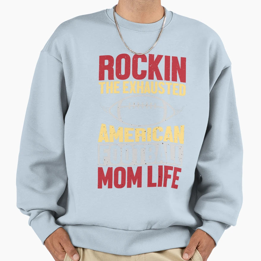 Mommy Birthday American Football Sweatshirt - Minimalist Print for Adults - T-Shirt, Sweatshirt, Hoodie