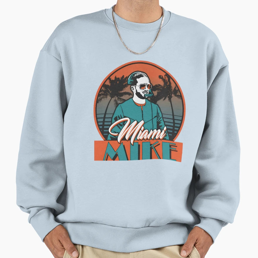Miami Mike Miami Dolphins Sweatshirt - Minimalist Print Men Women - T-Shirt, Sweatshirt, Hoodie