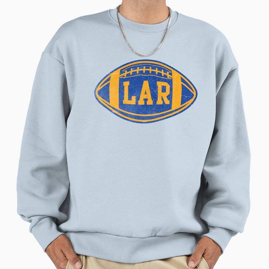 Los Angeles Throwback Football Sweatshirt - Novelty Apparel for Adults - T-Shirt, Sweatshirt, Hoodie