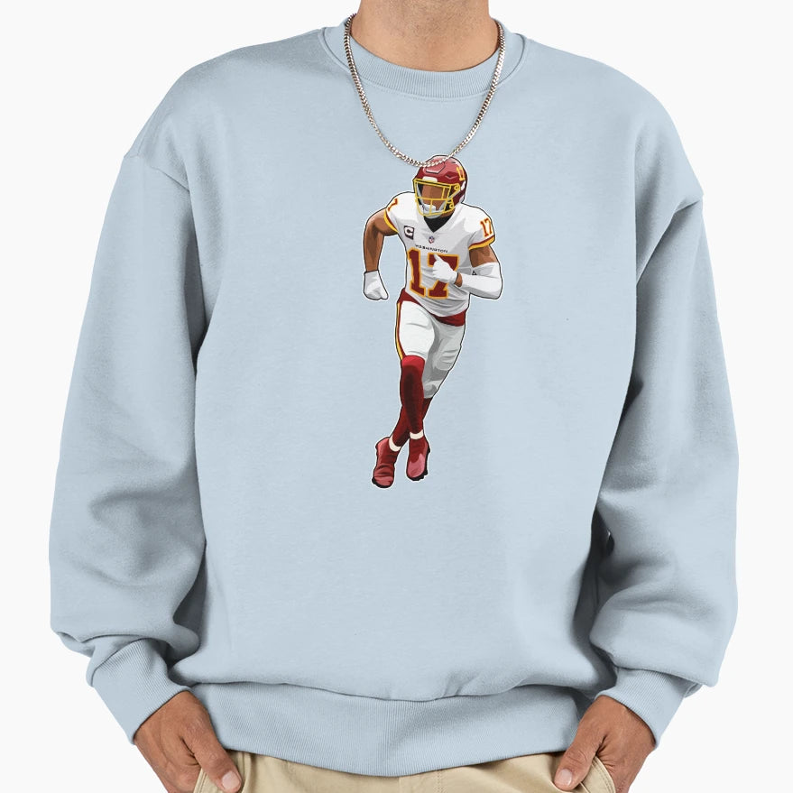 Terry Mclaurin 17 Runs Sweatshirt - Custom Art Print for Adults - T-Shirt, Sweatshirt, Hoodie
