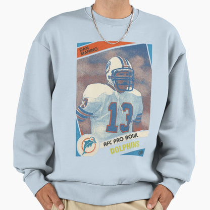 Dan Marino 13 Football Card Art Sweatshirt - Unique Graphic Men Women - T-Shirt, Sweatshirt, Hoodie