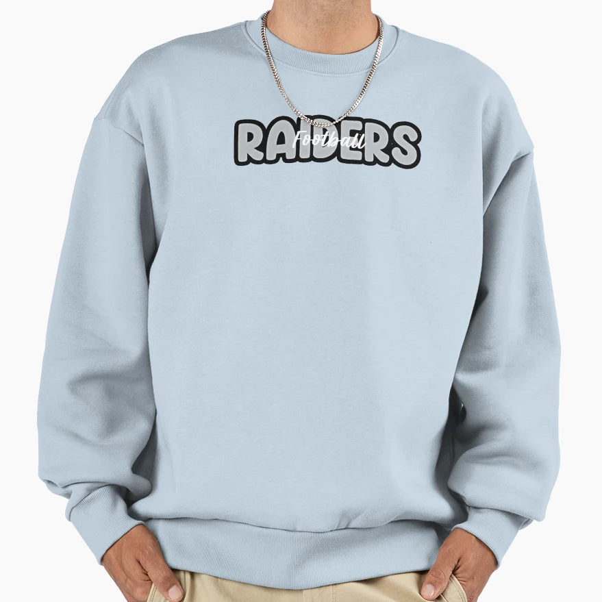 Raiders Football Sweatshirt - Casual Everyday Wear for Adults - T-Shirt, Sweatshirt, Hoodie