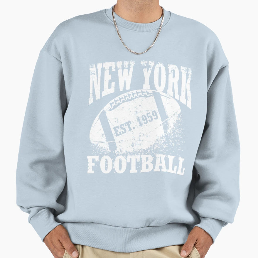 New York Football Jersey Sweatshirt - Novelty Apparel Unisex - T-Shirt, Sweatshirt, Hoodie