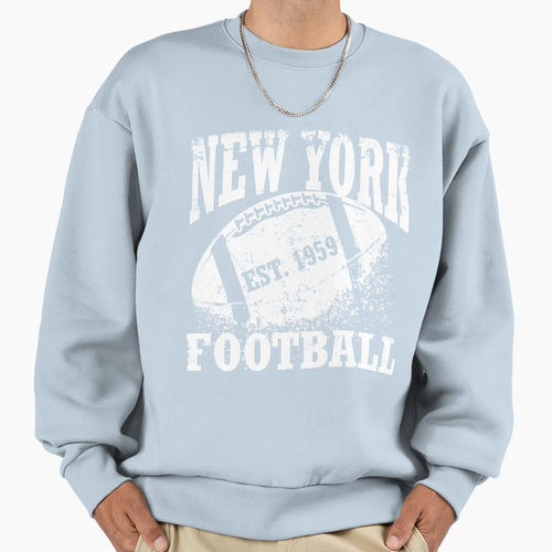 New York Football Jersey Sweatshirt - Novelty Apparel Unisex - T-Shirt, Sweatshirt, Hoodie