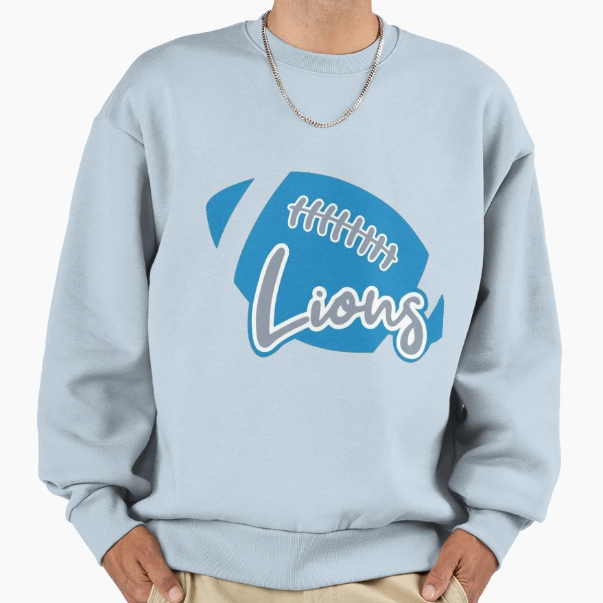 Football Detroit Lions Sweatshirt - Aesthetic Graphic for Adults - T-Shirt, Sweatshirt, Hoodie