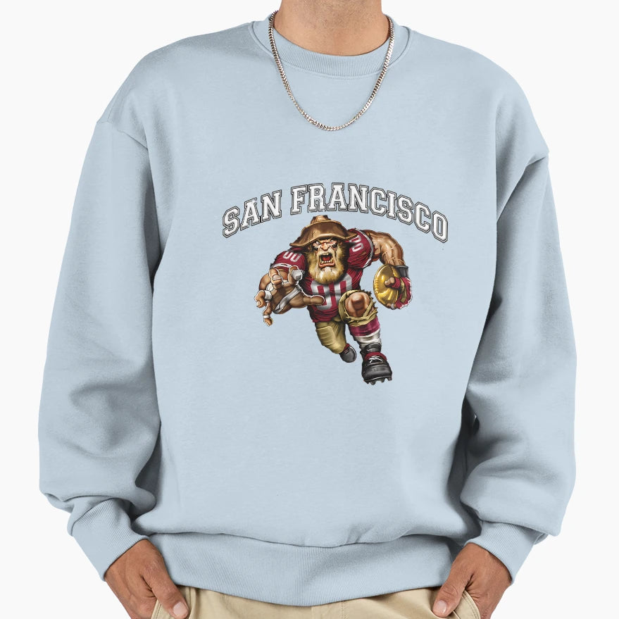San Francisco Football Sweatshirt - Fun Novelty Design Unisex - T-Shirt, Sweatshirt, Hoodie