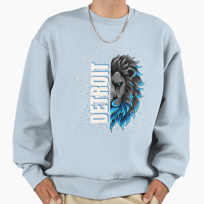 Detroit Lions Sweatshirt - Aesthetic Graphic for Adults - T-Shirt, Sweatshirt, Hoodie