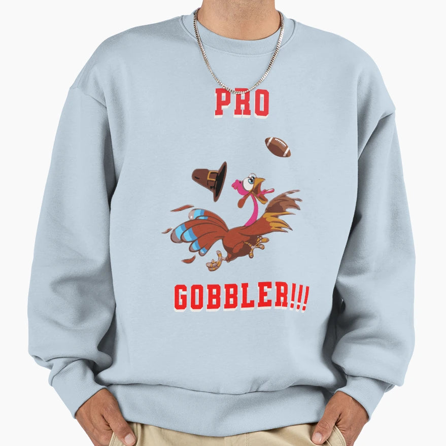 Pro Gobbler Funny Thanksgiving T-Shirt - Custom Art Print for Adults - T-Shirt, Sweatshirt, Hoodie