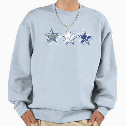 Dallas Cowboys Pattern Navy Sweatshirt - Streetwear Style for Adults - T-Shirt, Sweatshirt, Hoodie