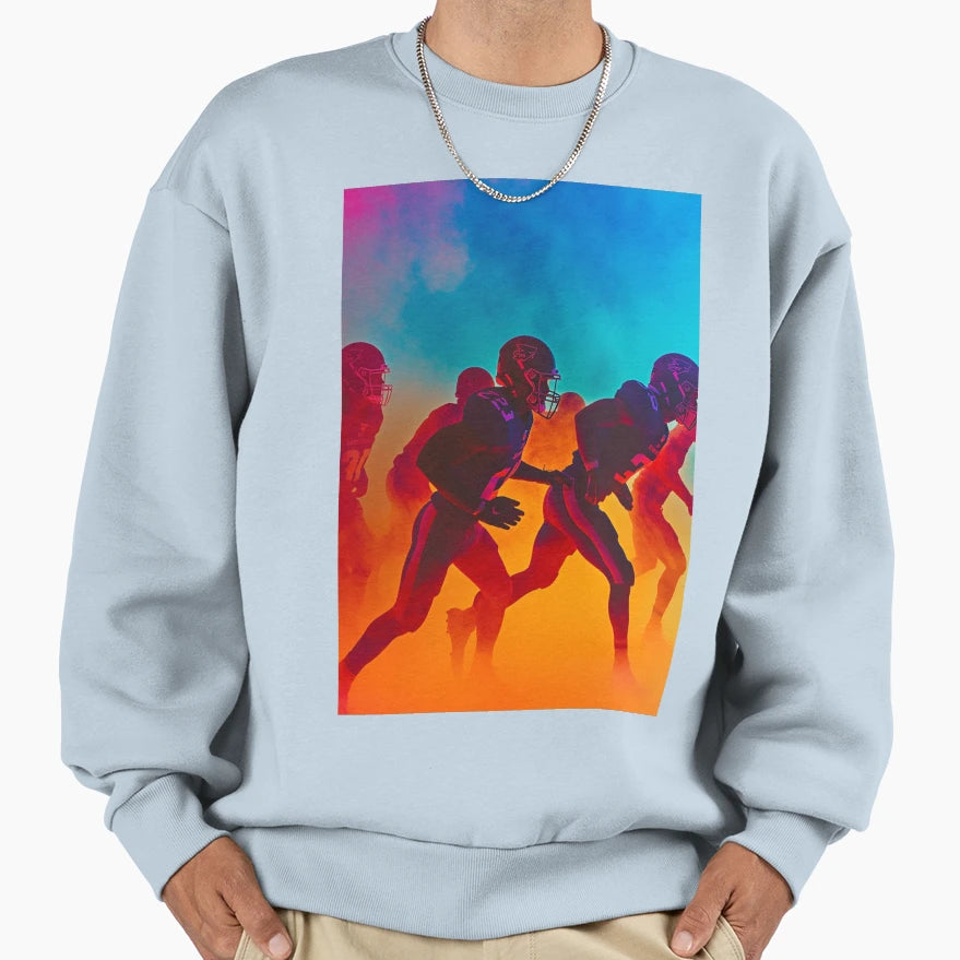 American Football Team Going Into Sweatshirt - Streetwear Style Unisex - T-Shirt, Sweatshirt, Hoodie