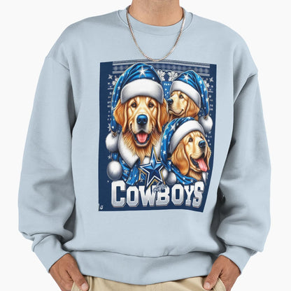 Cowboys Golden Retriever Sweatshirt - Trendy Graphic Men Women - T-Shirt, Sweatshirt, Hoodie