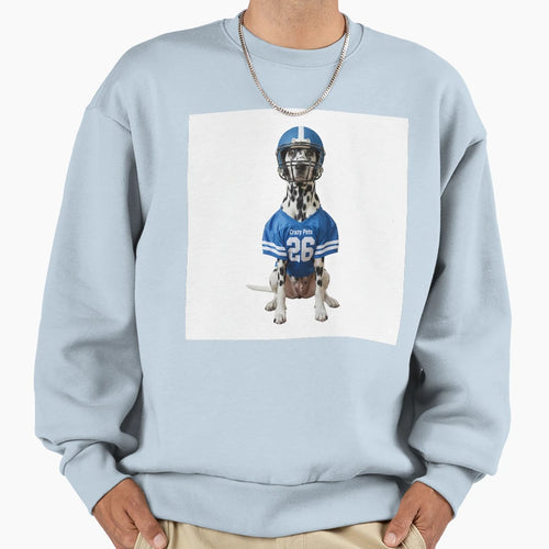 Dog Football Helmet Football Team T-Shirt - Custom Art Print Men Women - T-Shirt, Sweatshirt, Hoodie