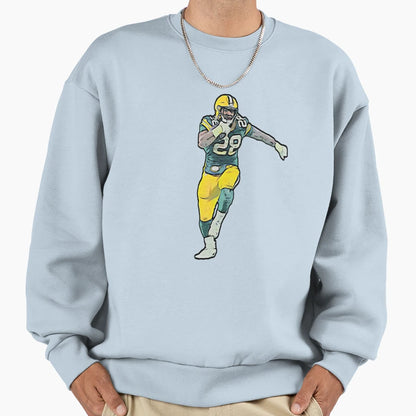 Aj Dillon Rb Green Bay Bold Sweatshirt - Fun Novelty Design Men Women - T-Shirt, Sweatshirt, Hoodie