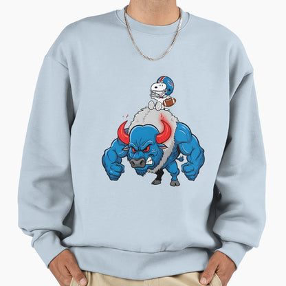Buffalo And Snoopy Bills Football Sweatshirt - Trendy Graphic Men Women - T-Shirt, Sweatshirt, Hoodie