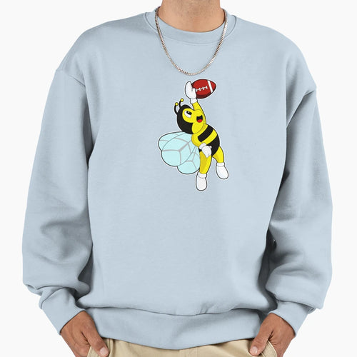 Bee Football Sports Sweatshirt - Aesthetic Graphic Men Women - T-Shirt, Sweatshirt, Hoodie