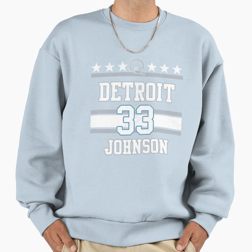 Detroit Football 33 Johnson Sweatshirt - Aesthetic Graphic Unisex - T-Shirt, Sweatshirt, Hoodie