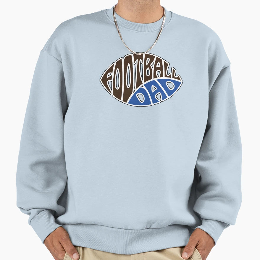 Football Dad Drawing Fathers Day Sweatshirt - Fun Novelty Design Unisex - T-Shirt, Sweatshirt, Hoodie