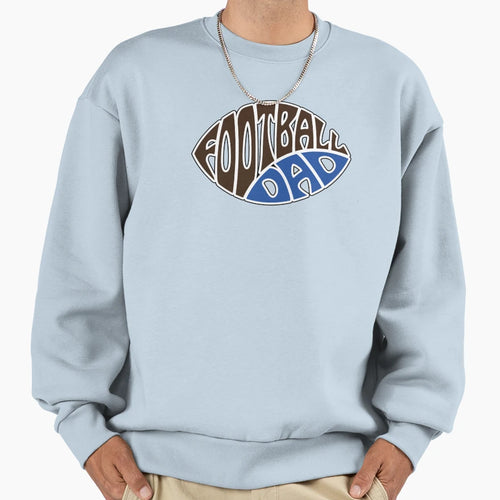 Football Dad Drawing Fathers Day Sweatshirt - Fun Novelty Design Unisex - T-Shirt, Sweatshirt, Hoodie