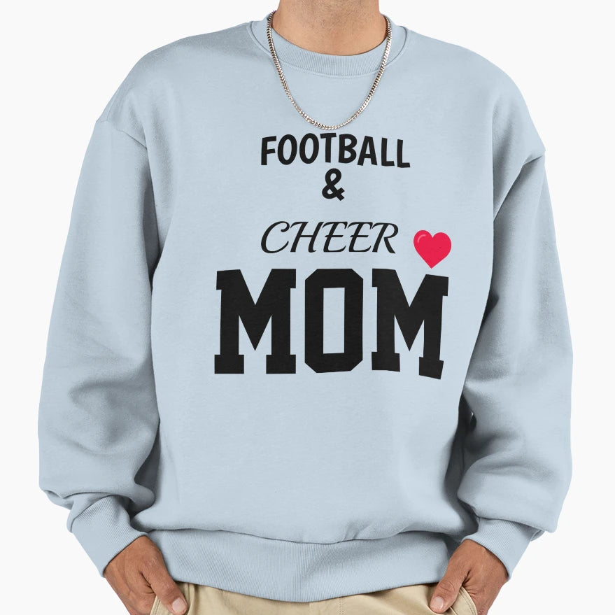 Football Cheer Mom Sweatshirt - Novelty Apparel for Adults - T-Shirt, Sweatshirt, Hoodie