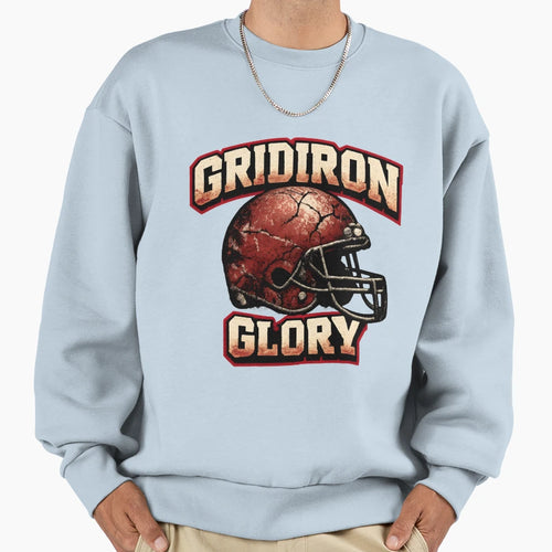 Gridiron Glory Football Sweatshirt - Trendy Graphic Unisex - T-Shirt, Sweatshirt, Hoodie