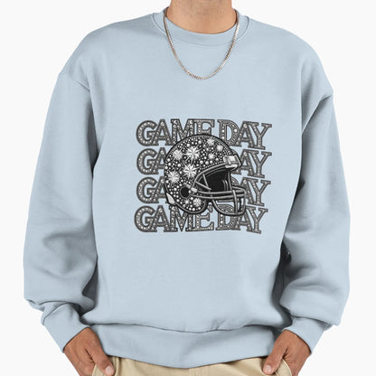 Game Day Football Png Faux Sweatshirt - Trendy Graphic Men Women - T-Shirt, Sweatshirt, Hoodie