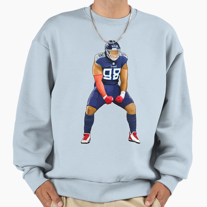 Jeffery Simmons 98 Power Sweatshirt - Novelty Apparel Unisex - T-Shirt, Sweatshirt, Hoodie