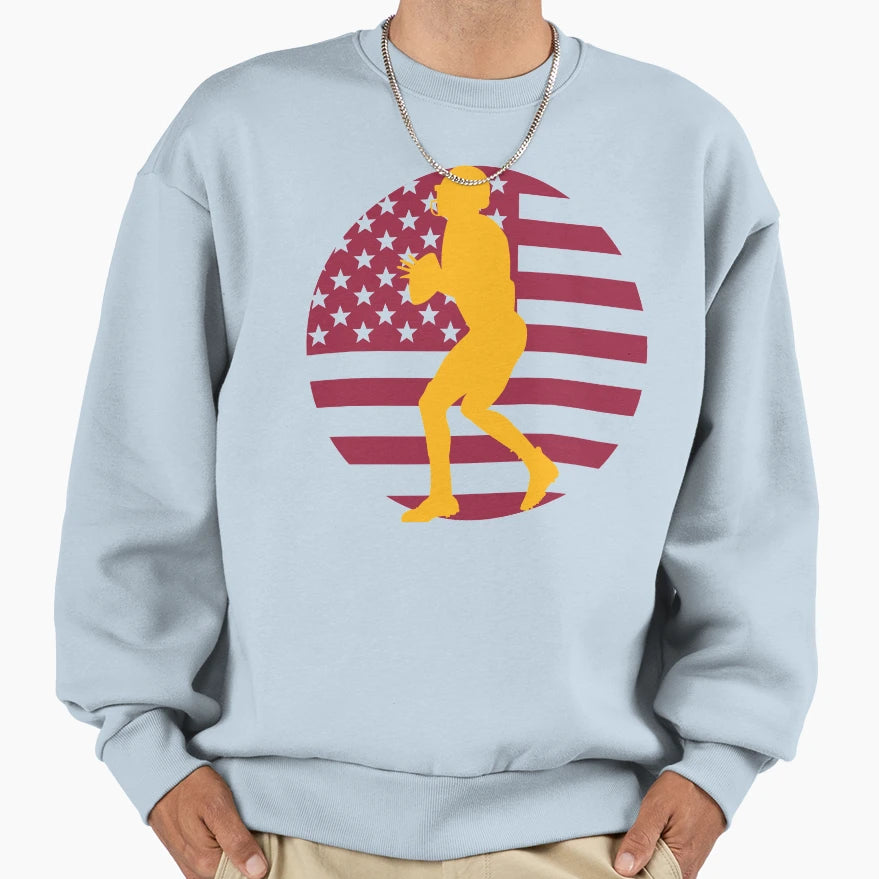Football Quarterback Sweatshirt - Fun Novelty Design Men Women - T-Shirt, Sweatshirt, Hoodie