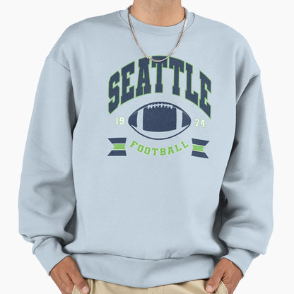 Seattle Football Seahawk Sweatshirt - Graphic Print for Adults - T-Shirt, Sweatshirt, Hoodie