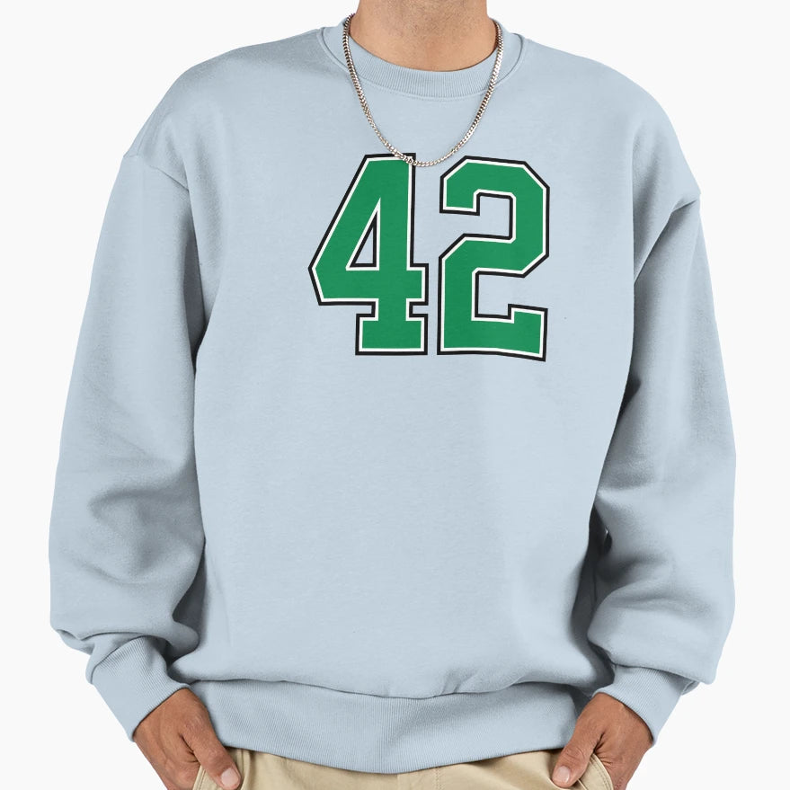 42 Number Green Lucky Sports Sweatshirt - Fun Novelty Design Men Women - T-Shirt, Sweatshirt, Hoodie