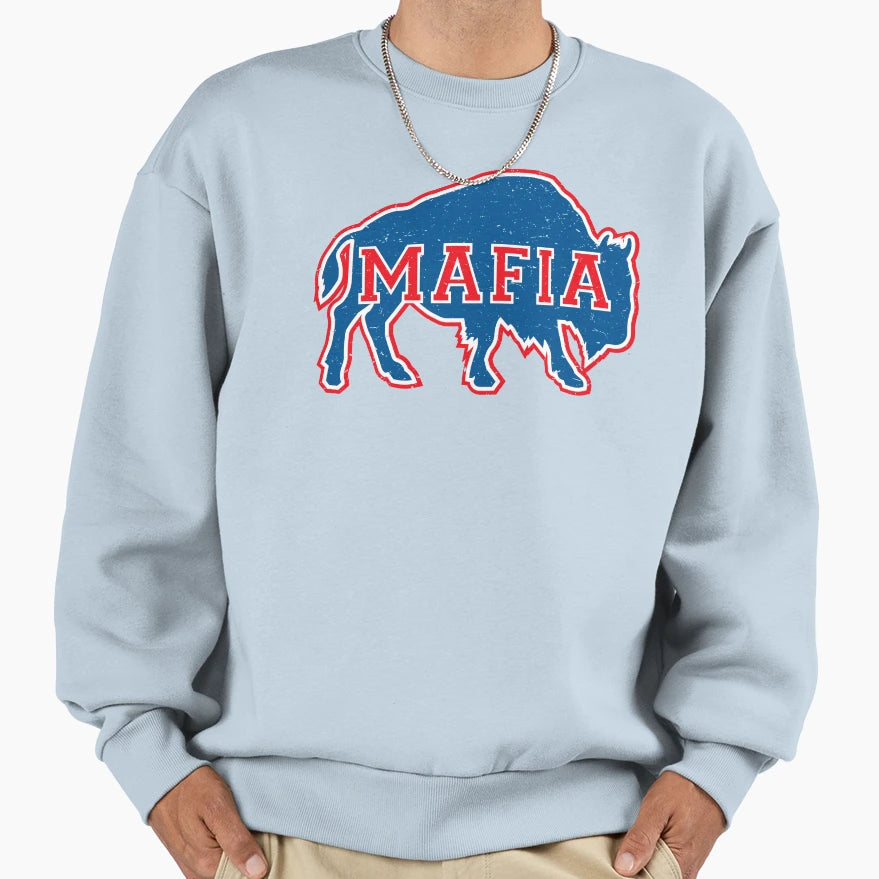 Bills Mafia V Football Fan Sweatshirt - Trendy Graphic Unisex - T-Shirt, Sweatshirt, Hoodie