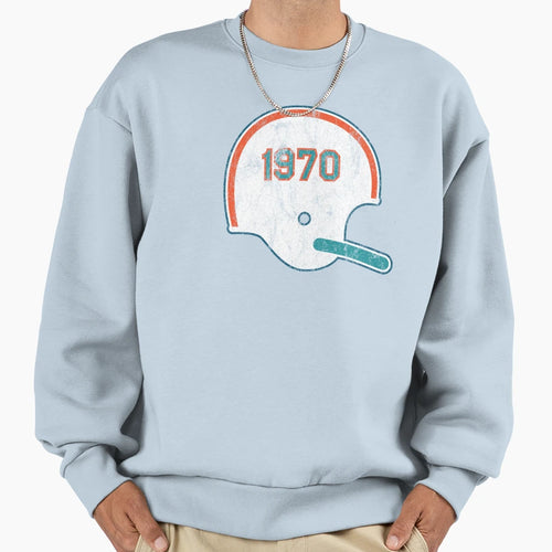 Miami Dolphins Year Founded Helmet Sweatshirt - Streetwear Style Unisex - T-Shirt, Sweatshirt, Hoodie