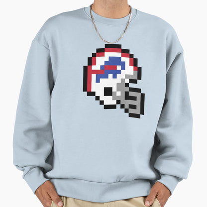 Buffalo Bills 8 Bit Football Sweatshirt - Aesthetic Graphic for Adults - T-Shirt, Sweatshirt, Hoodie