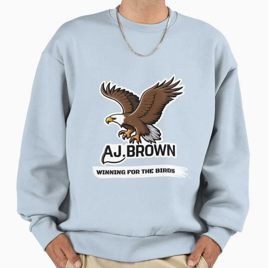 Aj Brown Eagle Sweatshirt - Trendy Graphic for Adults - T-Shirt, Sweatshirt, Hoodie
