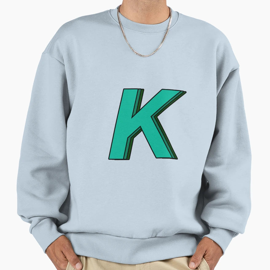 Green K Sweatshirt - Custom Art Print for Adults - T-Shirt, Sweatshirt, Hoodie