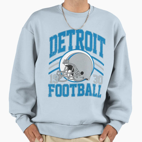 Football Detroit Lions Sweatshirt - Minimalist Print for Adults - T-Shirt, Sweatshirt, Hoodie