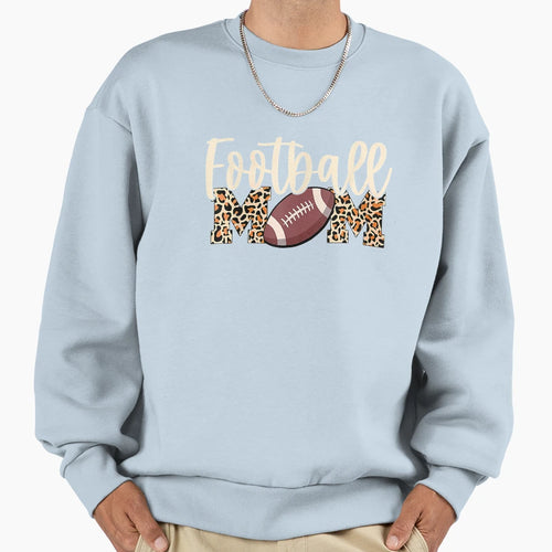 Womens Football Mom Leopard Sweatshirt - Novelty Apparel Men Women - T-Shirt, Sweatshirt, Hoodie