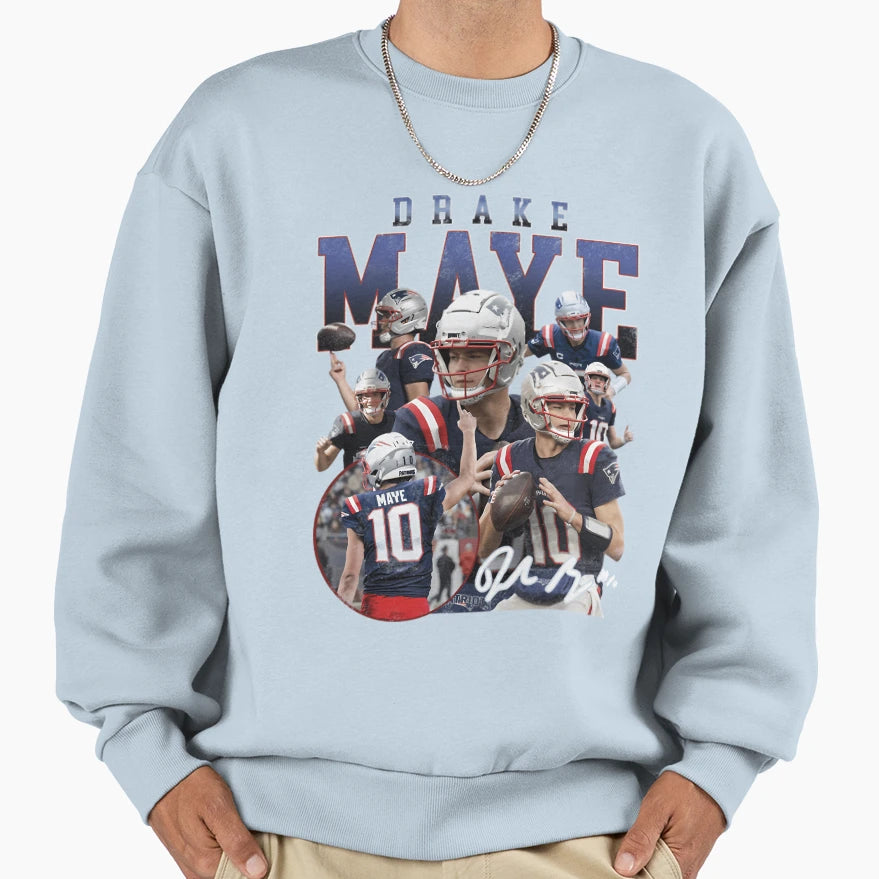 Drake Maye Sweatshirt - Unique Graphic for Adults - T-Shirt, Sweatshirt, Hoodie