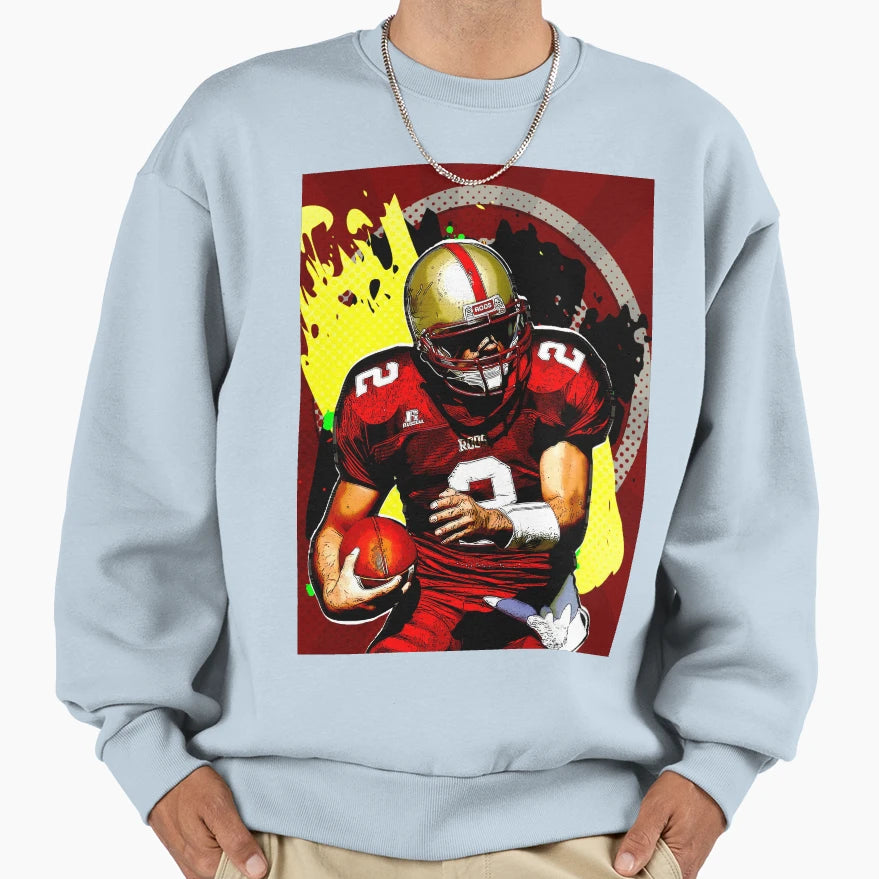 Quarterback American Football Sweatshirt - Graphic Print for Adults - T-Shirt, Sweatshirt, Hoodie